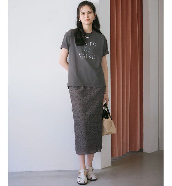 23区「【SLOW/一部店舗限定】MVSコットン  ロゴTシャツ」|Tシャツ・カットソー|