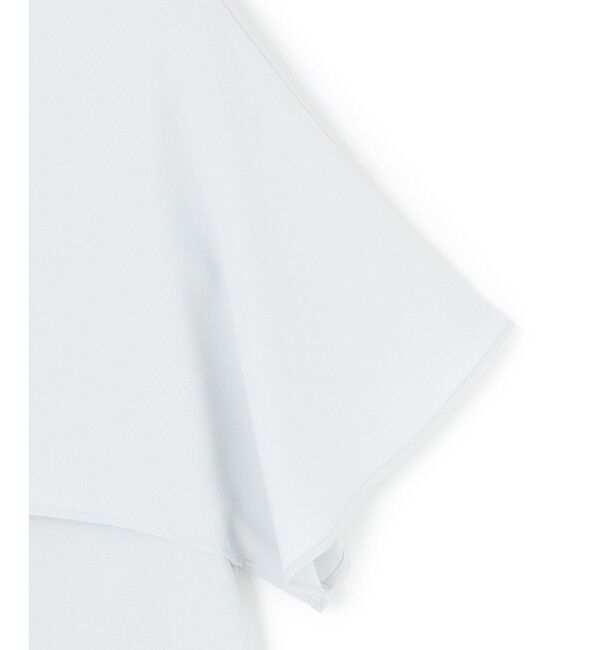 23区「【吸水速乾/UVカット/接触冷感】ストレッチジョーゼット  ケープデザイン カットソー」|Tシャツ・カットソー|