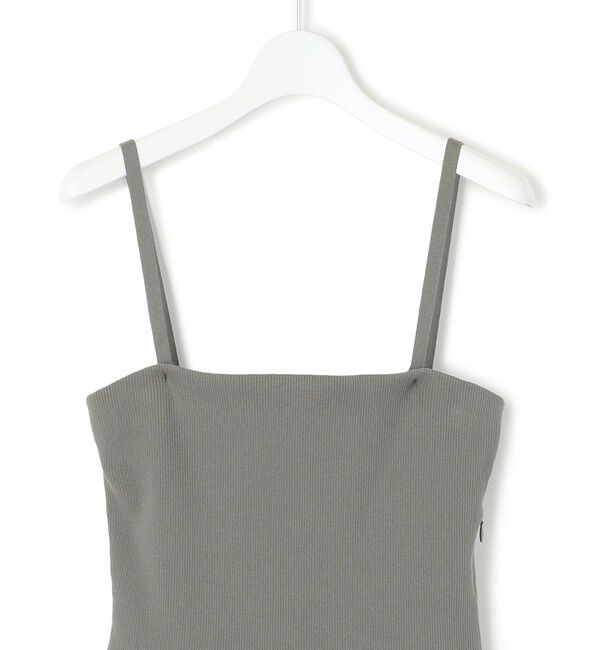 23区「【洗える】ブライトナイロンワッシャー ニットコンビワンピース」|ワンピース|