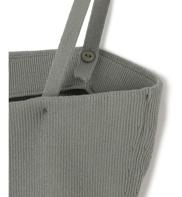 23区「【洗える】ブライトナイロンワッシャー ニットコンビワンピース」|ワンピース|