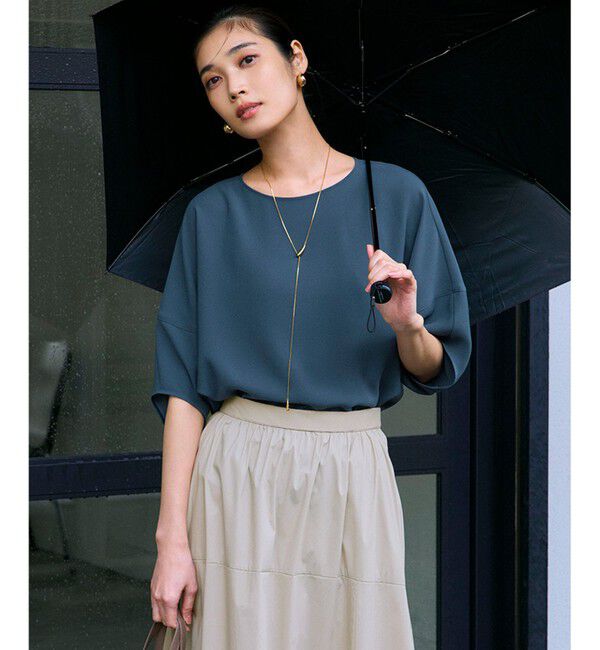 23区「【吸水速乾/UVカット/接触冷感】ストレッチジョーゼット ランタンスリーブ カットソー」|Tシャツ・カットソー|ﾀﾞｰｸｸﾞ