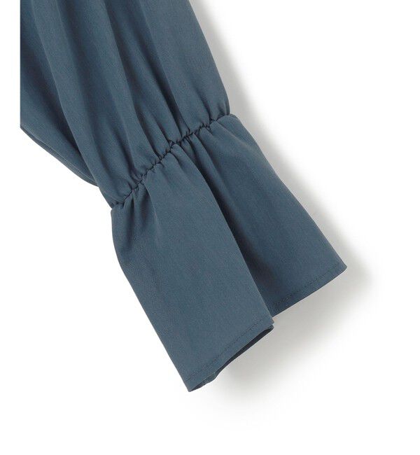 23区「【洗える】クリアトリコットジャージー ギャザーデザイン カットソー」|Tシャツ・カットソー|