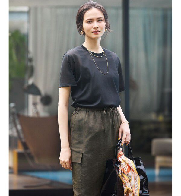 23区「【SLOW/一部店舗限定】ブライトヴィンテージクロス Iライン スカート」|スカート|