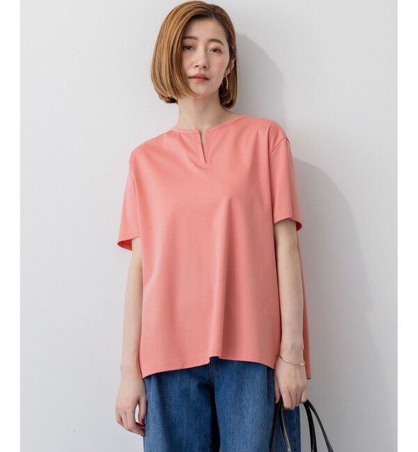 23区「【汗じみ防止/洗える】スムースデザイン バックフレア カットソー」|Tシャツ・カットソー|ﾀﾞｰｸｱﾌ