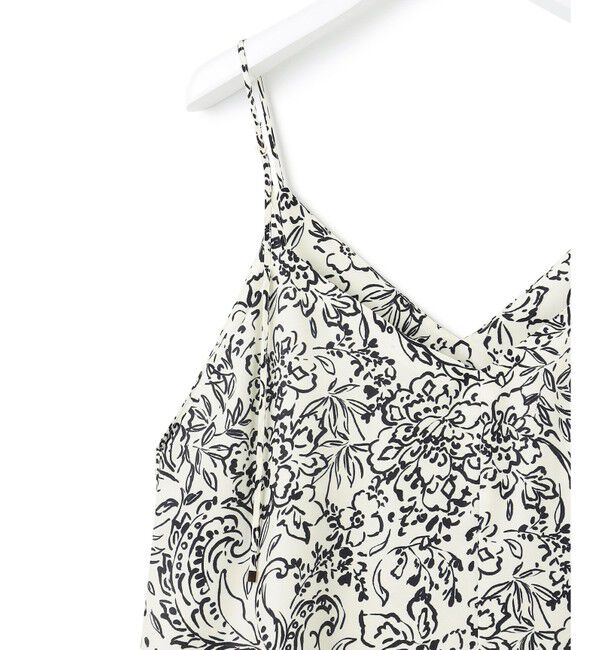 23区「【洗える】アンティークフラワープリント キャミソールワンピース」|ワンピース|