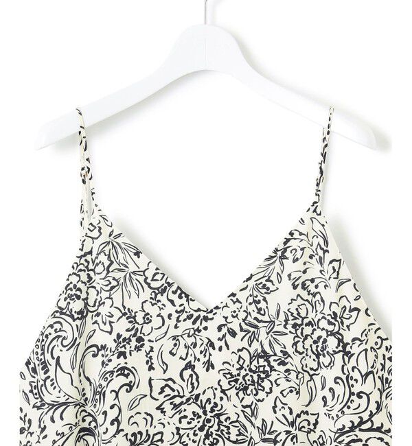 23区「【洗える】アンティークフラワープリント キャミソールワンピース」|ワンピース|