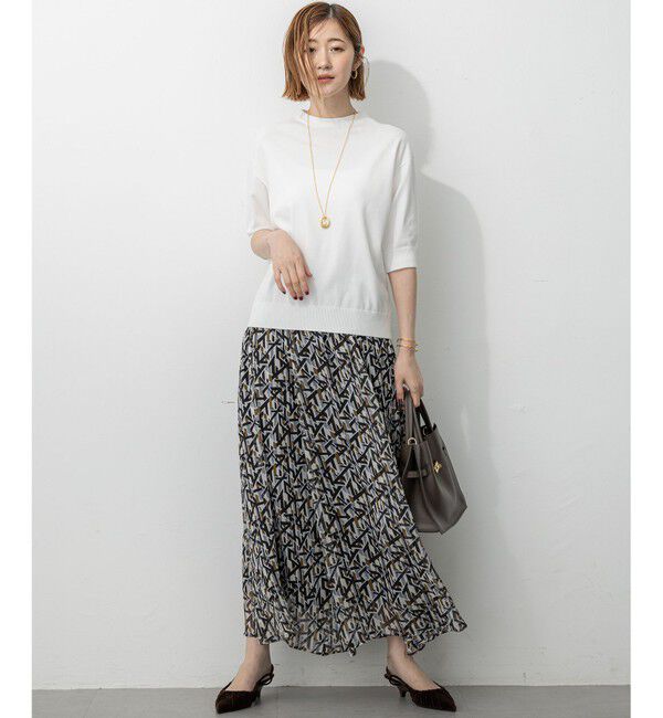 23区「【洗える】Ratti アブストラクトプリント スカート」|スカート|