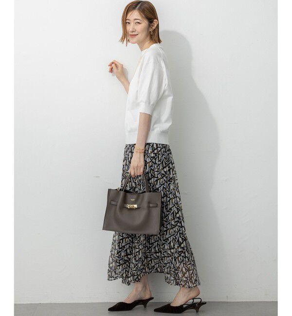 23区「【洗える】Ratti アブストラクトプリント スカート」|スカート|