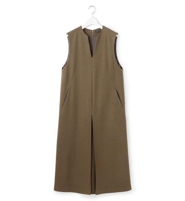 23区「ウールミルドジャージー ボックスタック ジャンパースカート」|ワンピース|