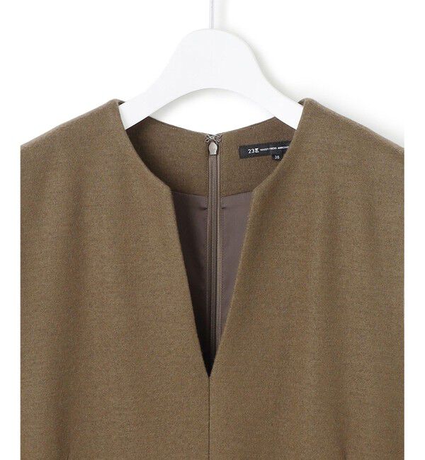 23区「ウールミルドジャージー ボックスタック ジャンパースカート」|ワンピース|