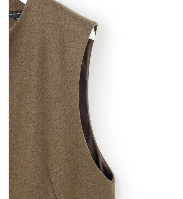 23区「ウールミルドジャージー ボックスタック ジャンパースカート」|ワンピース|