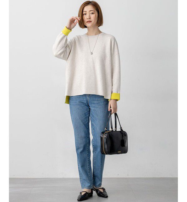 23区「【洗える】ダブルフェイス プルオーバー ニット」|ニット・セーター|