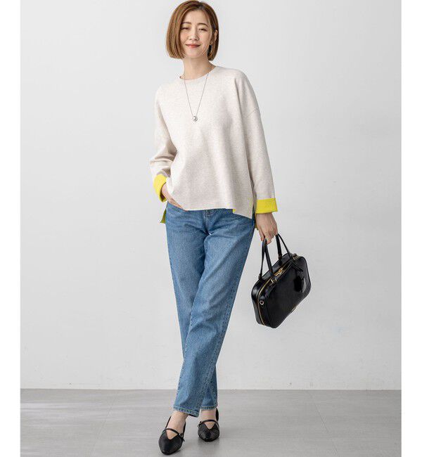 23区「【洗える】ダブルフェイス プルオーバー ニット」|ニット・セーター|