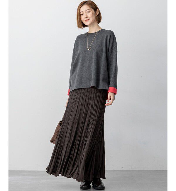 23区「【洗える】ダブルフェイス プルオーバー ニット」|ニット・セーター|