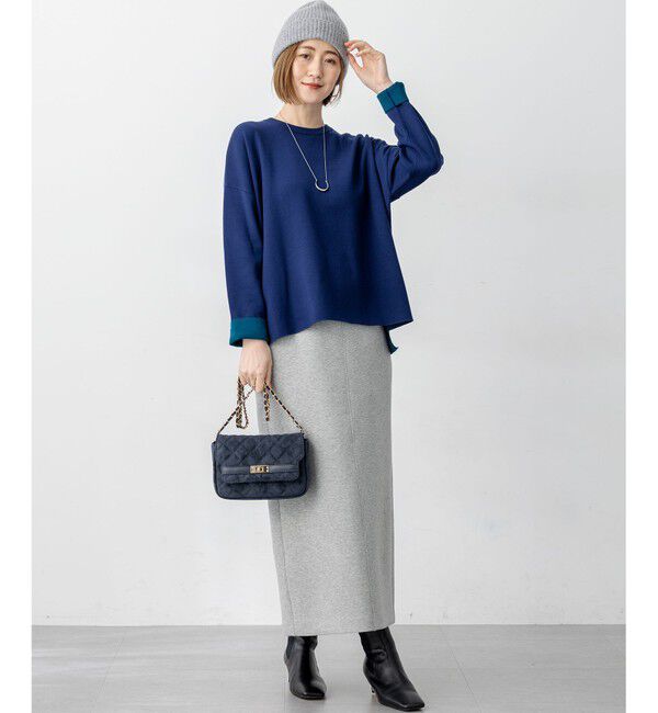 23区「【洗える】ダブルフェイス プルオーバー ニット」|ニット・セーター|