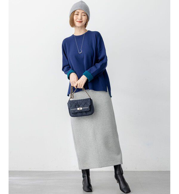 23区「【洗える】ダブルフェイス プルオーバー ニット」|ニット・セーター|