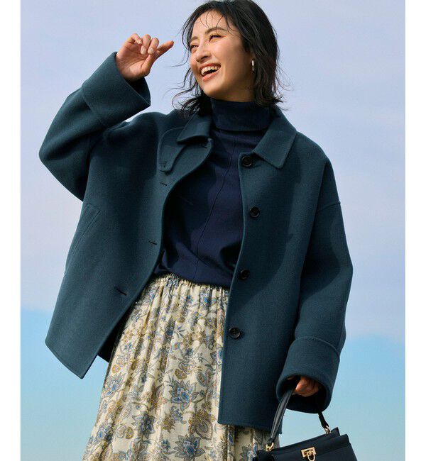 23区「Ericaキャラコ ペイズリープリント フレア スカート」|スカート|