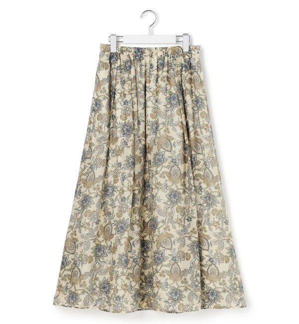 23区「Ericaキャラコ ペイズリープリント フレア スカート」|スカート|