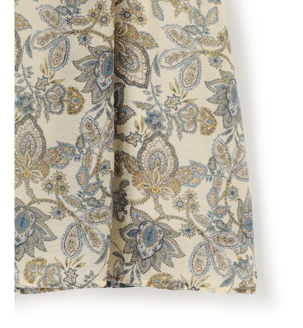 23区「Ericaキャラコ ペイズリープリント フレア スカート」|スカート|