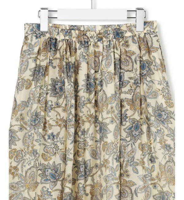 23区「Ericaキャラコ ペイズリープリント フレア スカート」|スカート|