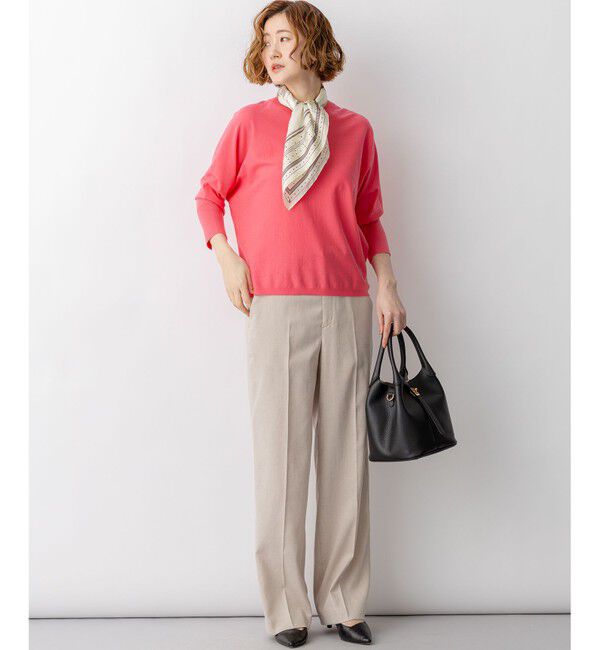 23区「ネオコンフォートストレッチ ドルマン ニット」|ニット・セーター|