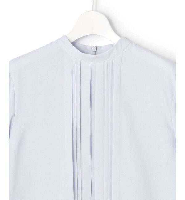 23区「バックサテンアムンゼン フロントタックブラウス」|シャツ・ブラウス|