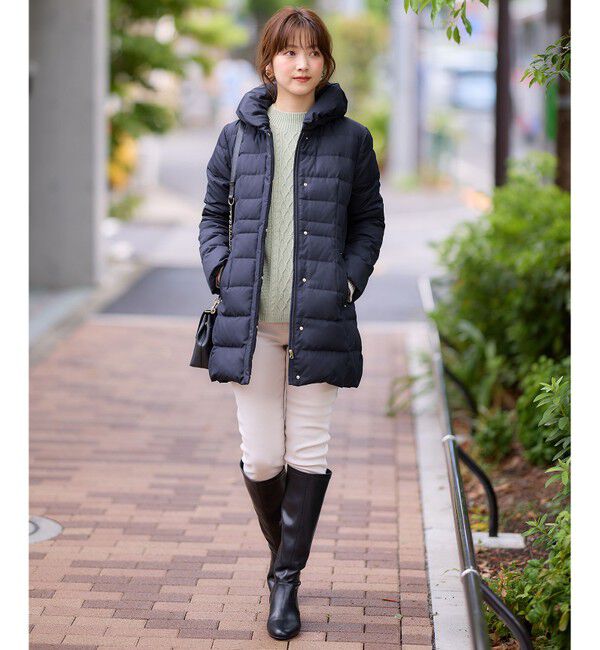 ANY SIS「【洗える】エレガンスショールカラー ミドルダウン」|ダウン|