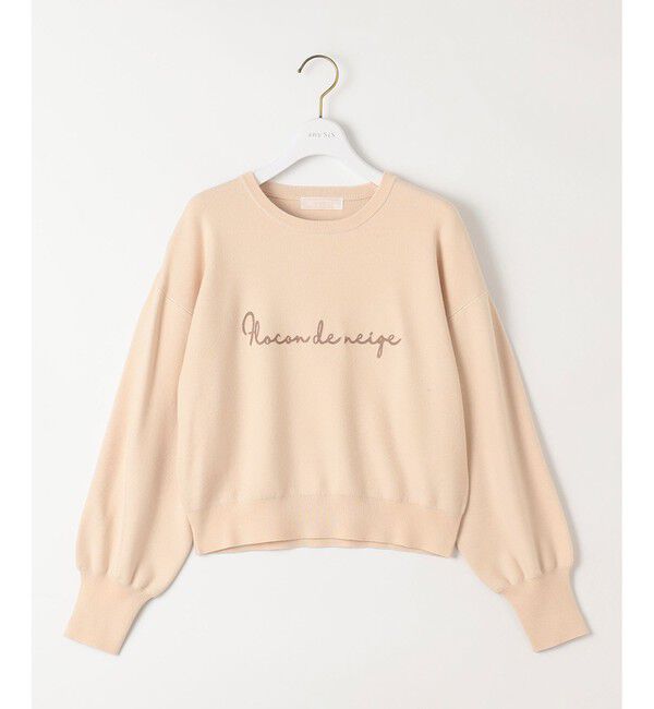 ANY SIS「【洗える】ロゴ刺繍 ニット」|ニット・セーター|