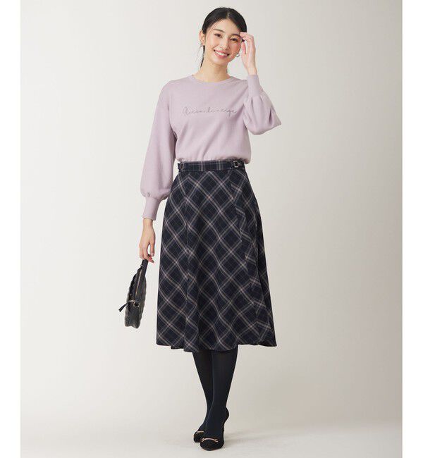 ANY SIS「【洗える】ロゴ刺繍 ニット」|ニット・セーター|