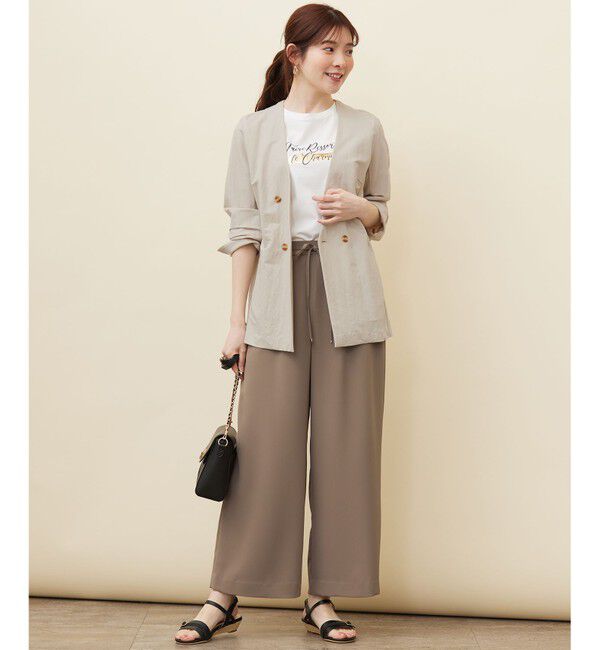 ANY SIS「【洗える】イージードロスト ワイドパンツ」|その他|