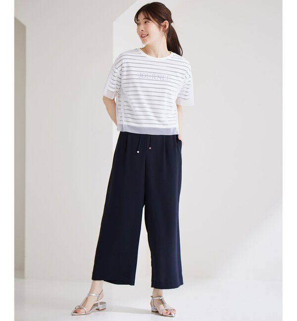 ANY SIS「【洗える】イージードロスト ワイドパンツ」|その他|