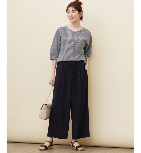 ANY SIS「【洗える】イージードロスト ワイドパンツ」|その他|