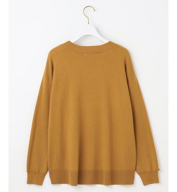 any SiS「【ウールブレンドシリーズ】フロント切替Vネック ニット」|ニット・セーター|