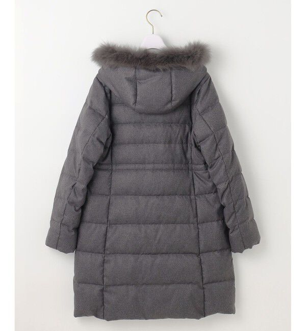 any SiS「【撥水・洗える】リッチファーフードロング ダウン」|ダウン|