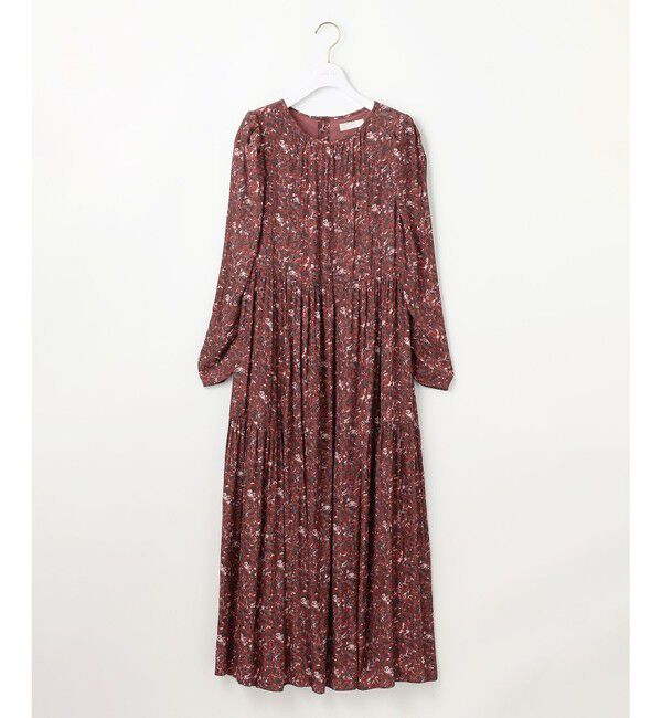 ANY SIS「【BAILA12月号掲載・貴島明日香さんコラボ】ペイントタッチフラワー ワンピース」|ワンピース|