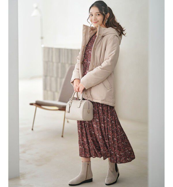 ANY SIS「【BAILA12月号掲載・貴島明日香さんコラボ】ペイントタッチフラワー ワンピース」|ワンピース|