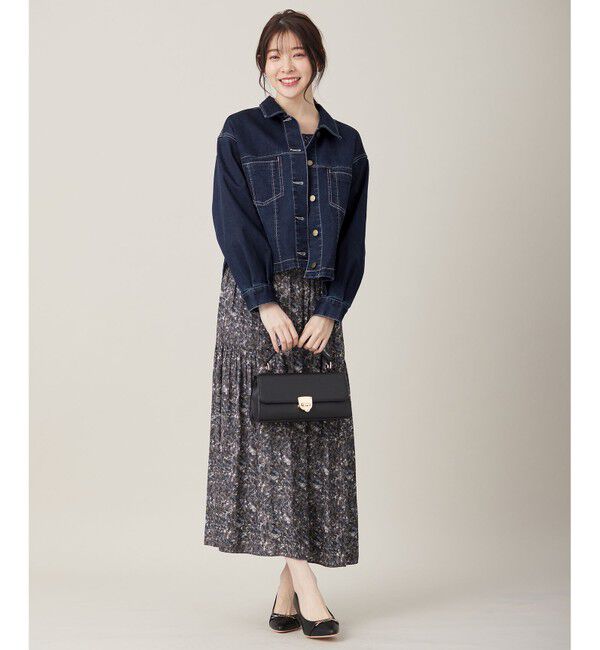 ANY SIS「【BAILA12月号掲載・貴島明日香さんコラボ】ペイントタッチフラワー ワンピース」|ワンピース|