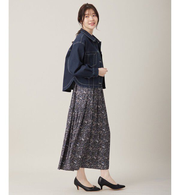 ANY SIS「【BAILA12月号掲載・貴島明日香さんコラボ】ペイントタッチフラワー ワンピース」|ワンピース|