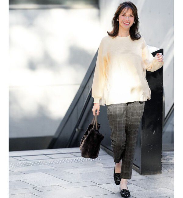 ANY SIS「【洗える】ビスチェ風チュールコンビ ニット」|ニット・セーター|