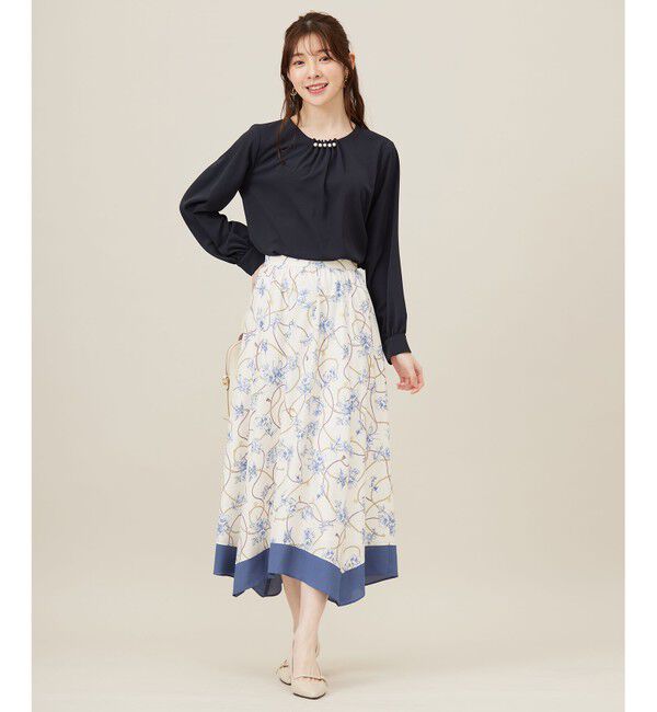 ANY SIS「【洗える】スカーフデザインプリント スカート」|スカート|