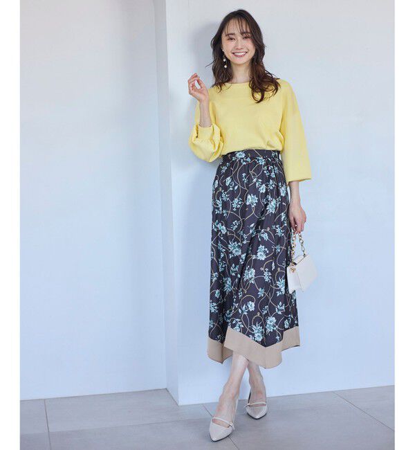 ANY SIS「【洗える】スカーフデザインプリント スカート」|スカート|