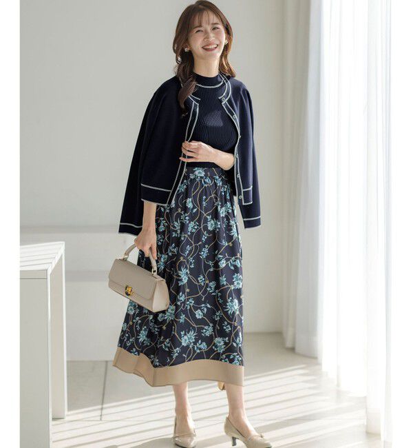 ANY SIS「【洗える】スカーフデザインプリント スカート」|スカート|