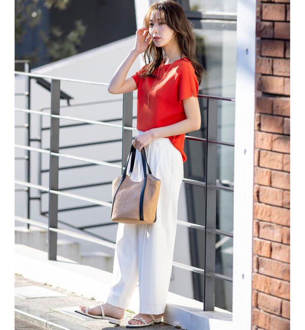 ANY SIS「【ストレッチ・接触冷感・撥水・UVカット・洗える】エアリーストレッチ ワイドパンツ」|その他|