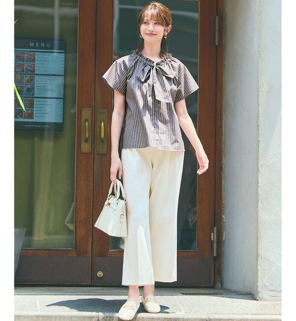 ANY SIS「【ストレッチ・接触冷感・撥水・UVカット・洗える】エアリーストレッチ ワイドパンツ」|その他|