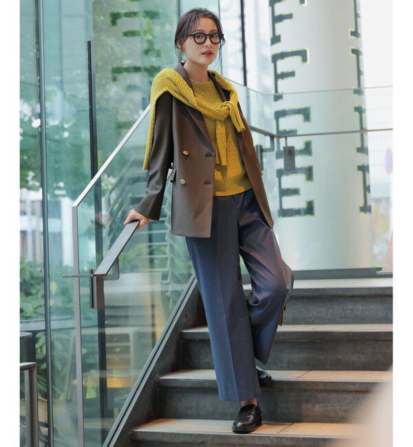 ANY SIS「【ストレッチ・接触冷感・撥水・UVカット・洗える】エアリーストレッチ ワイドパンツ」|その他|