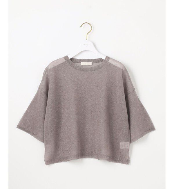 ANY SIS「【洗える】シアー ニットT」|ニット・セーター|