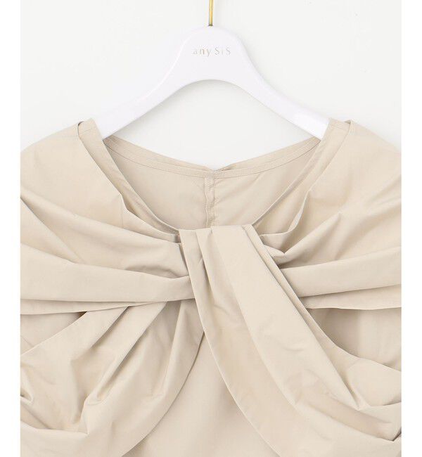 any SiS「【洗える】ツイストフロント ブラウス」|シャツ・ブラウス|