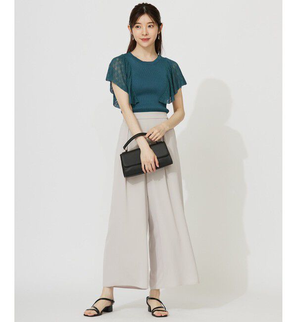 ANY SIS「【接触冷感・吸水速乾・UVカット】サラキレイ ワイドパンツ」|その他|