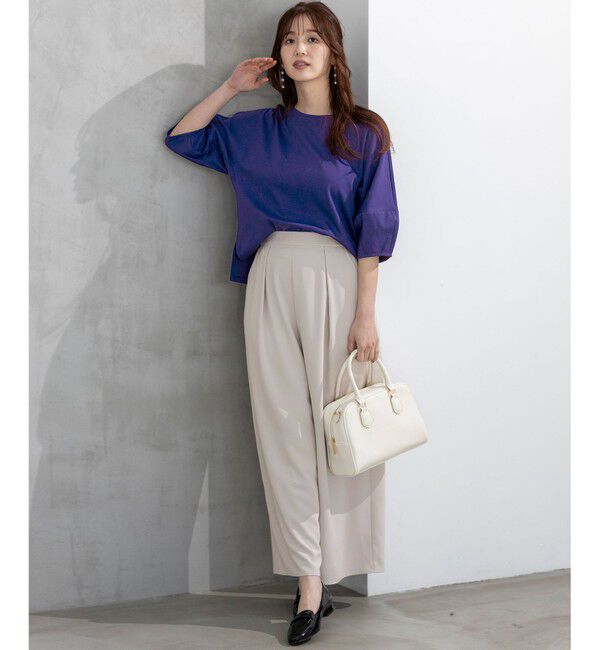 ANY SIS「【接触冷感・吸水速乾・UVカット】サラキレイ ワイドパンツ」|その他|