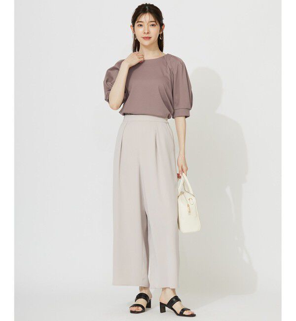 ANY SIS「【接触冷感・吸水速乾・UVカット】サラキレイ ワイドパンツ」|その他|